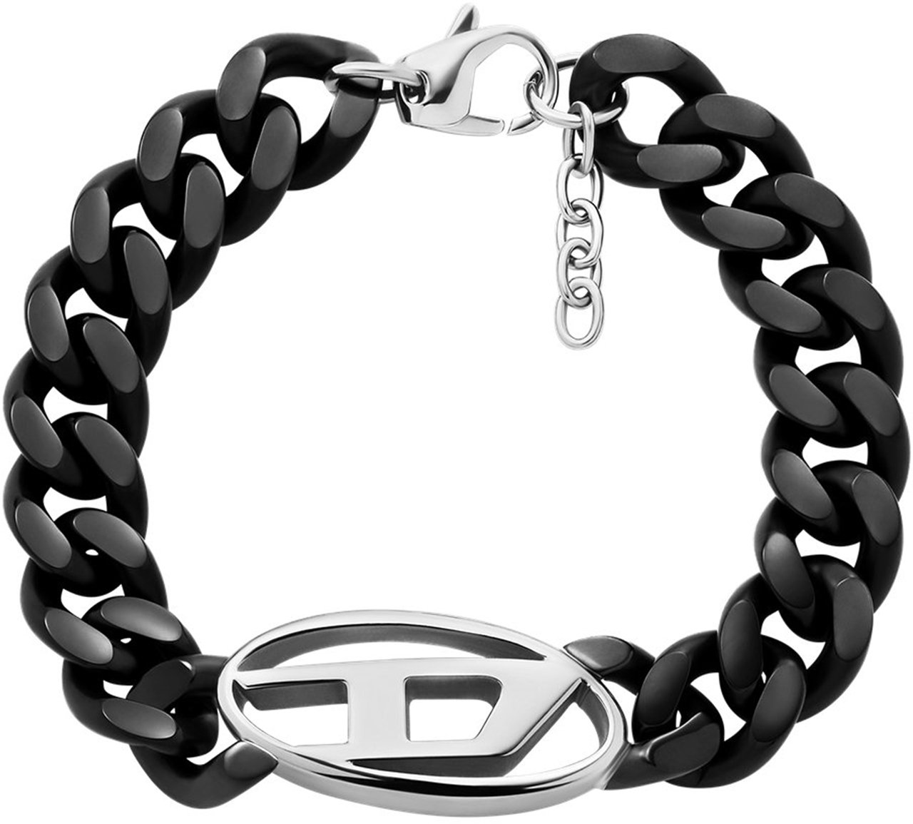 Diesel Oval D Armband Zwart