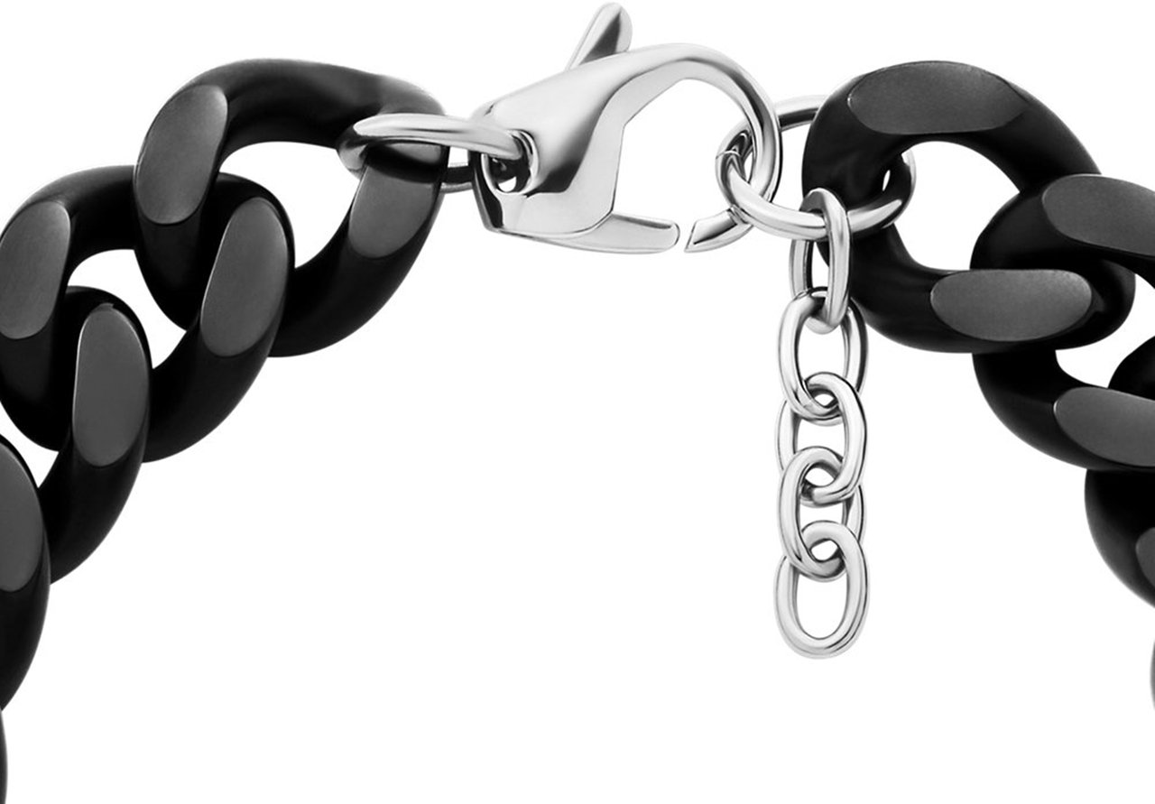 Diesel Oval D Armband Zwart