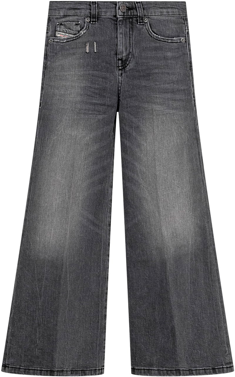 Diesel Diesel Kids Jeans a Gamba Larga Blu Zwart