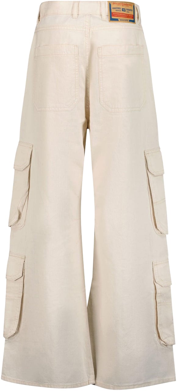 Diesel Diesel Kinder Meisjes Broek In Licht Beige Beige