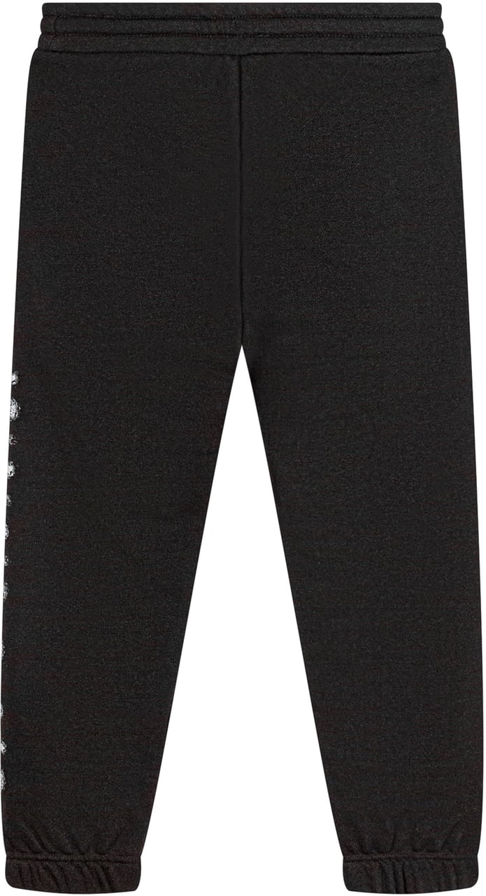 Diesel Diesel Kids Pantaloni Neri con Logo Laterale Zwart