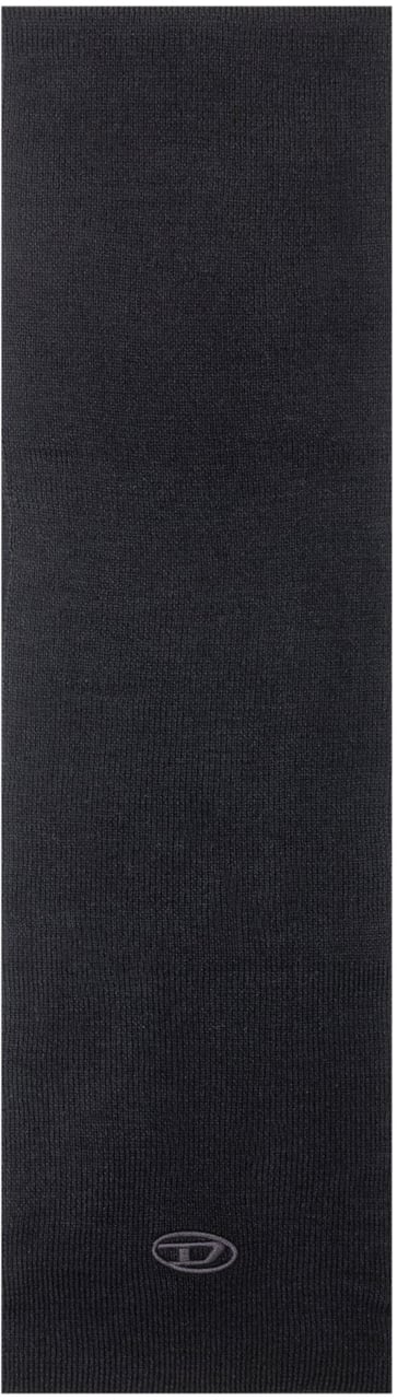 Diesel Diesel Kids Sciarpa Nera con Logo Ricamato Zwart