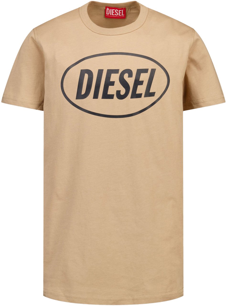 Diesel Diesel Kinder Jongens T-Shirt In Beige Beige