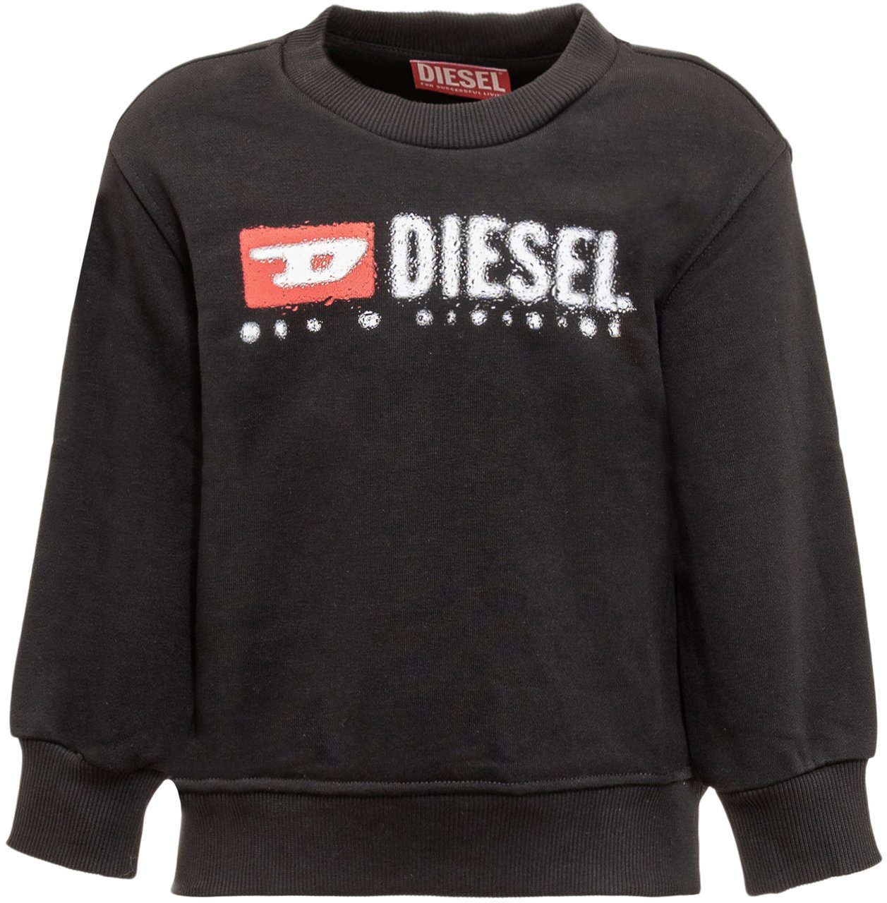 Diesel Diesel Kids Felpa Logo Zwart