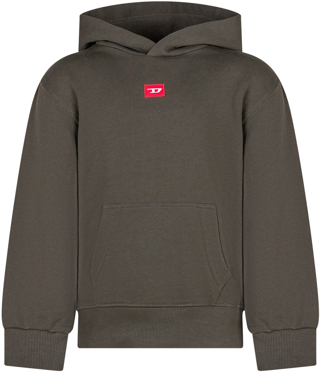 Diesel Diesel Kids Felpa Verde con Logo Ricamato Groen