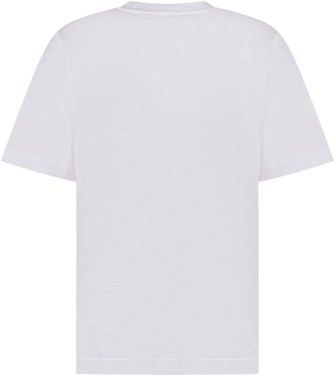 Diesel T-shirt Over con Logo Ricamato Wit