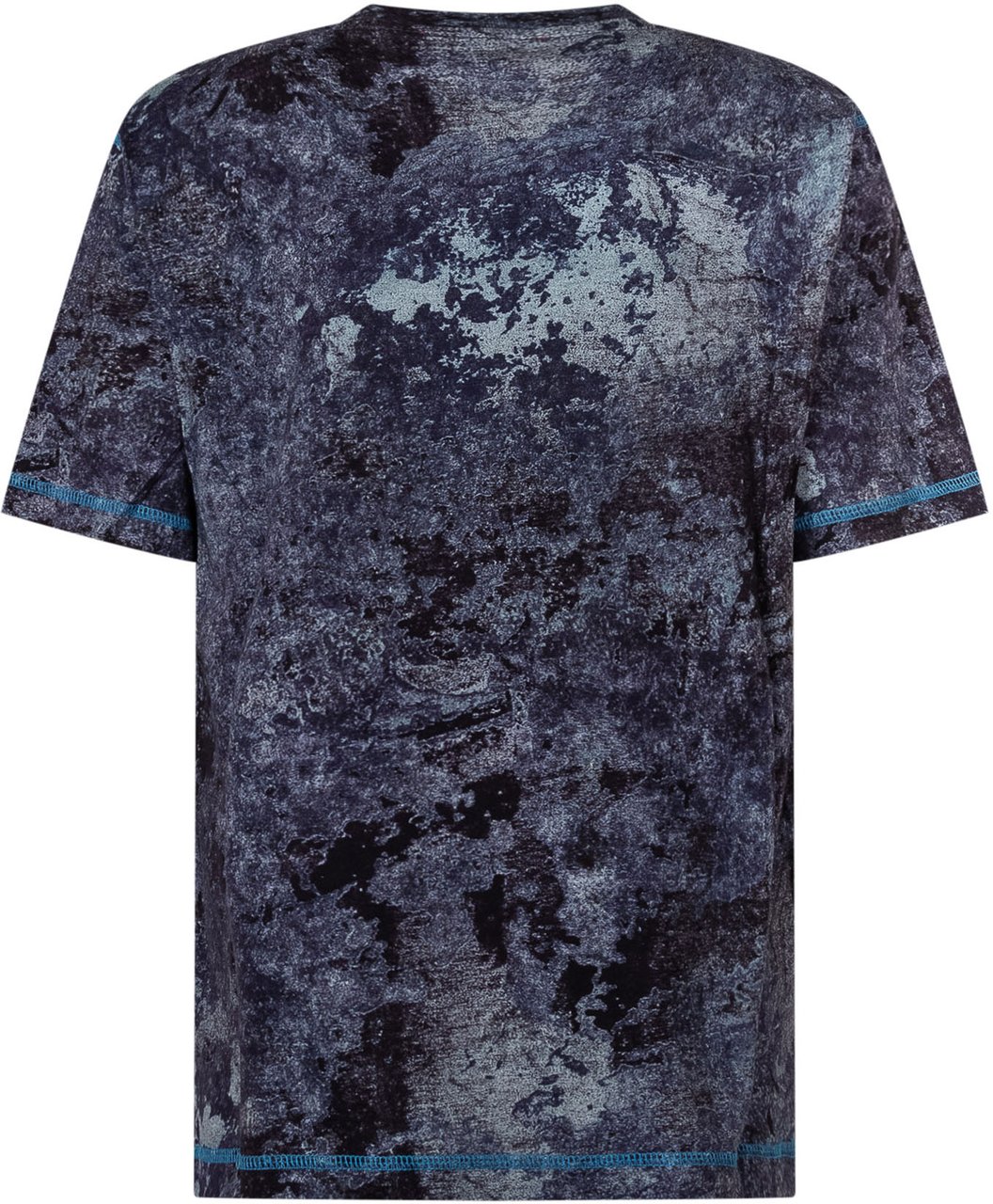 Diesel T-shirt Over con Stampa Logo Navy