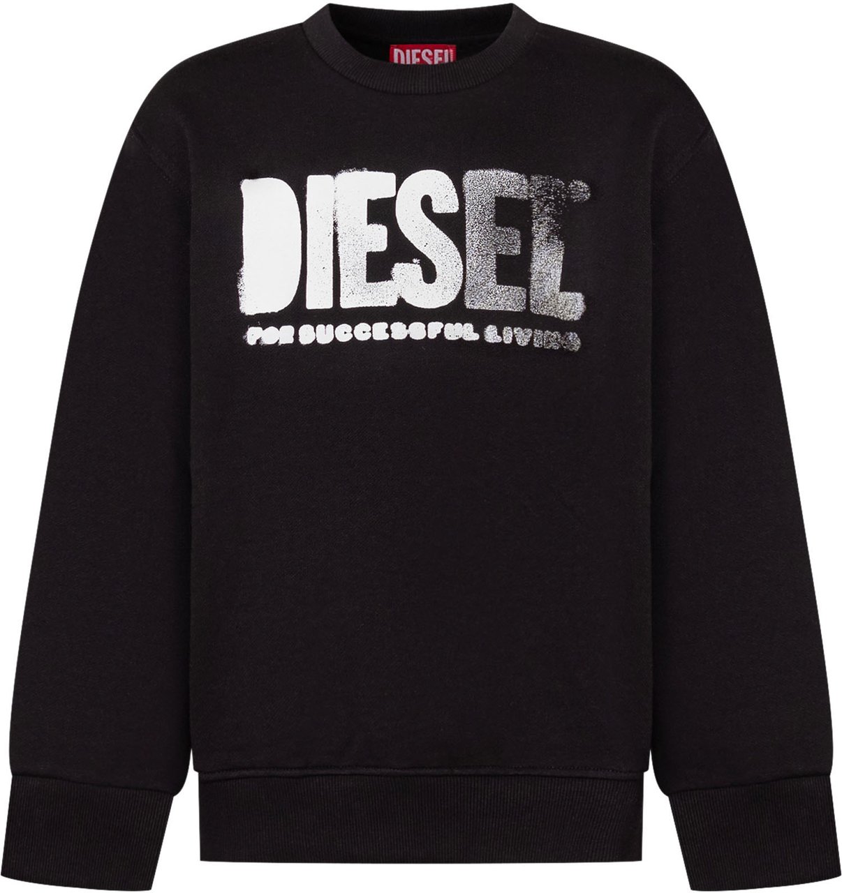 Diesel Felpa con Logo Frontale Zwart