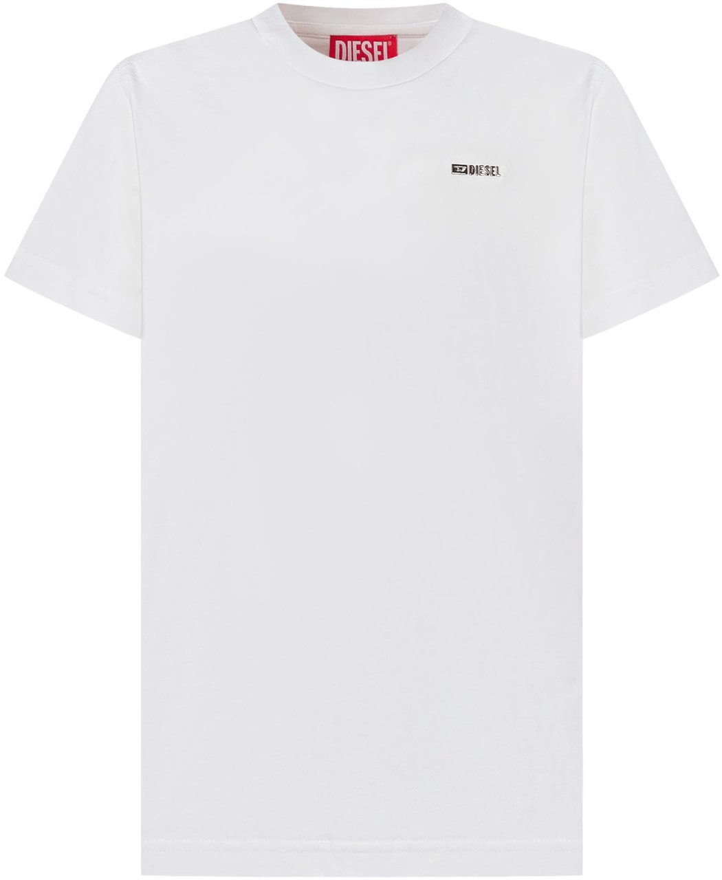 Diesel T-shirt con Logo Piccolo Wit