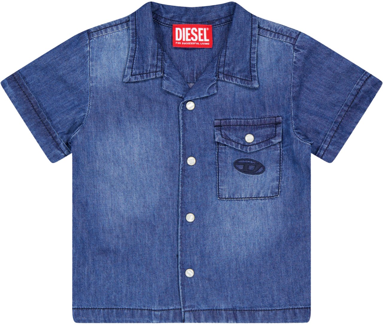 Diesel Diesel Baby Jongens Blouse In Jeans Blauw