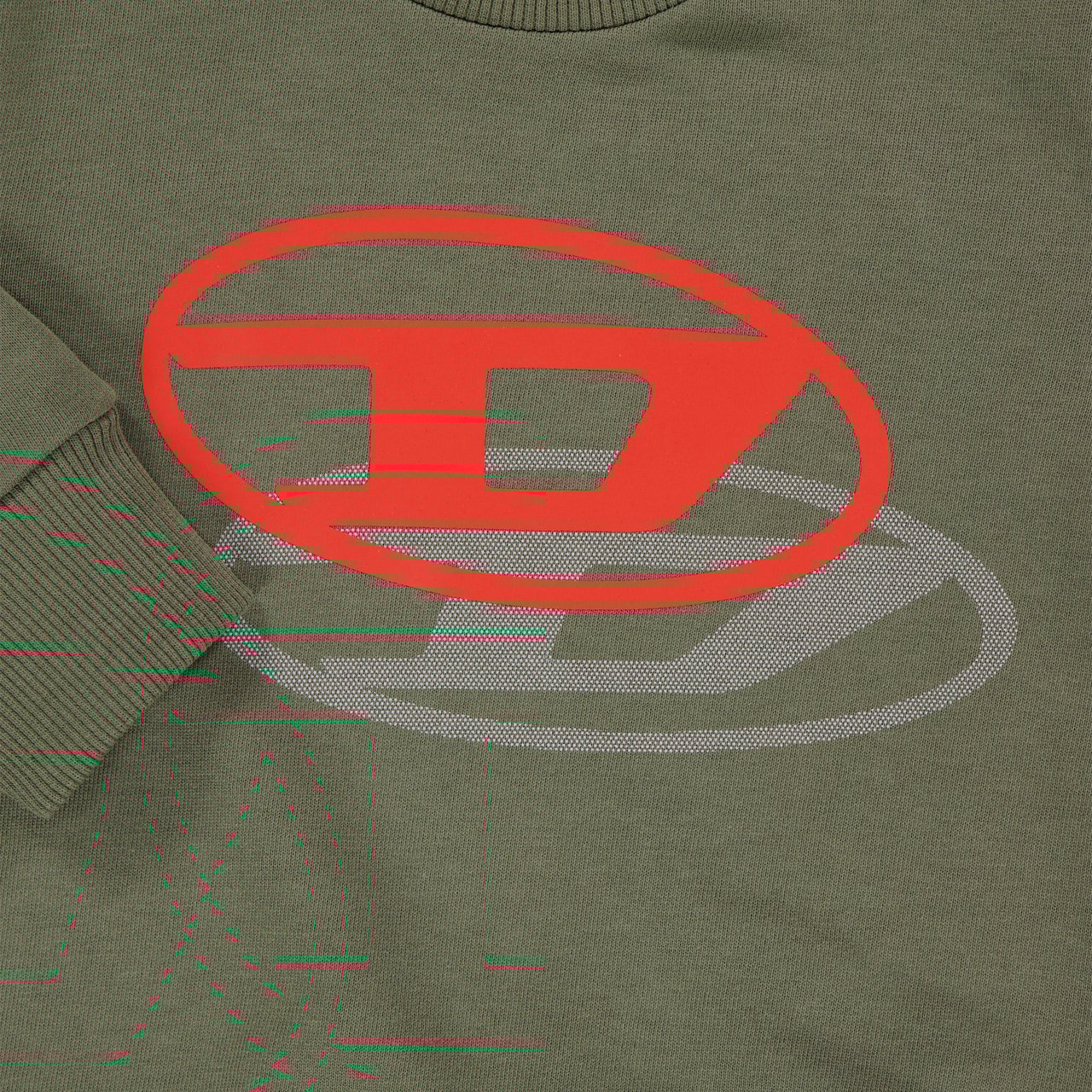 Diesel Diesel Baby Jongens Trui In Army Groen