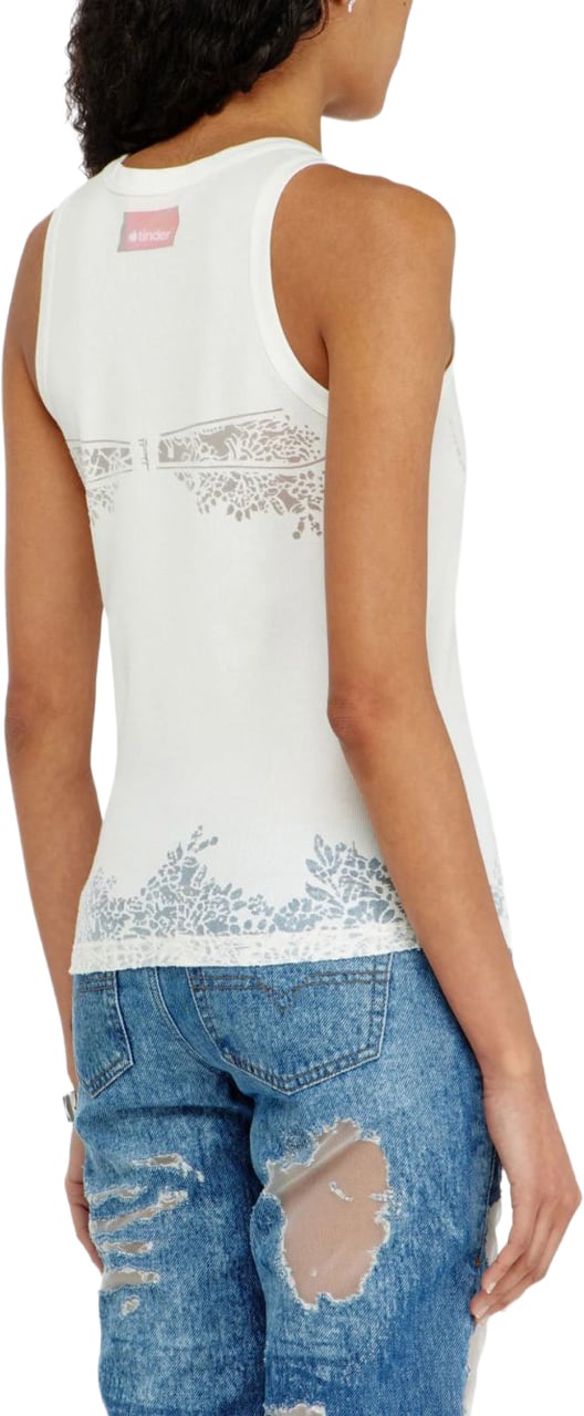 Diesel Top Bianco Wit