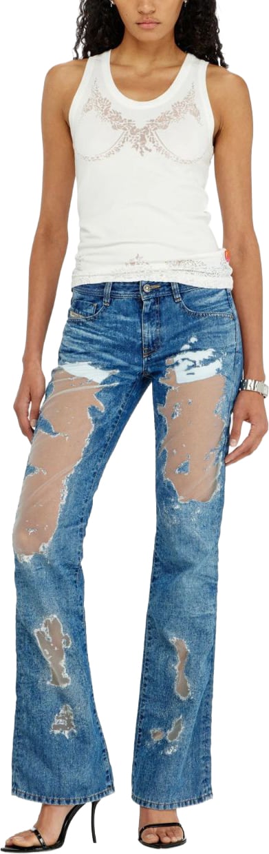 Diesel Top Bianco Wit