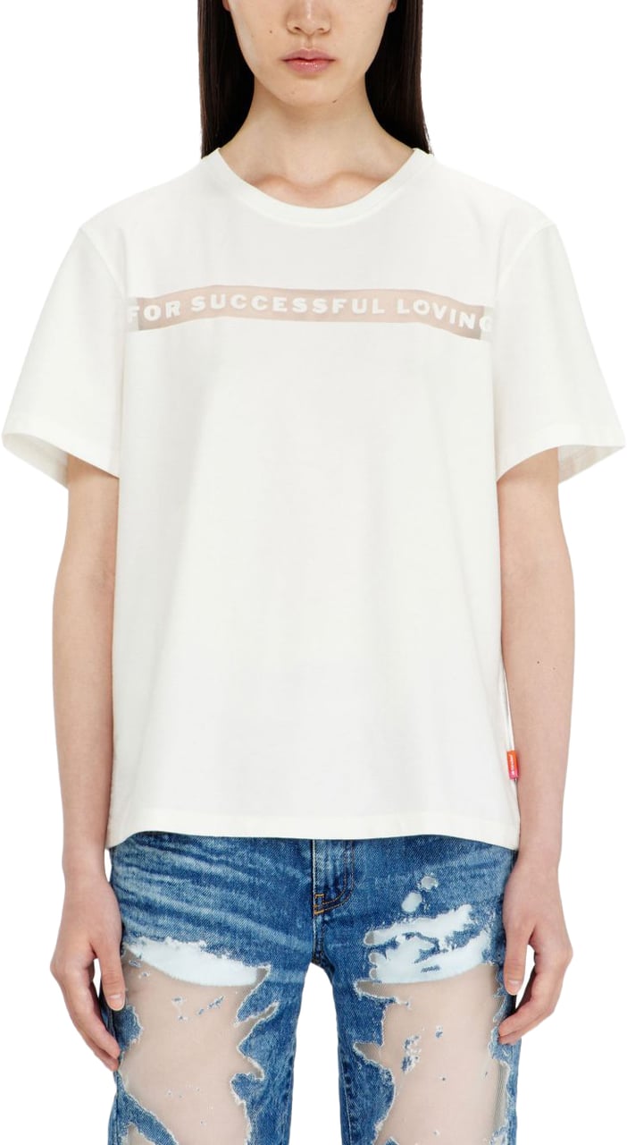Diesel T-Shirts And Polos Bianco Wit