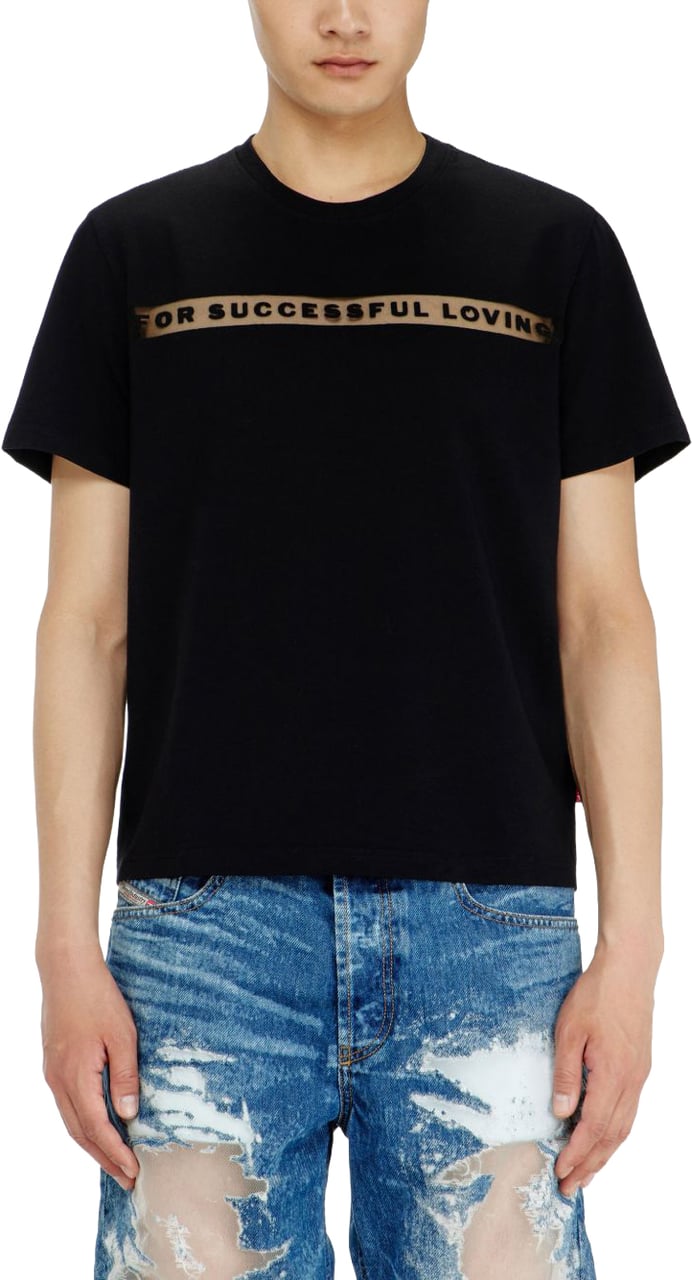 Diesel T-Shirts And Polos Nero Zwart