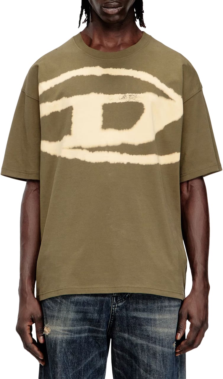 Diesel T-Shirt T-Boxt Bleach Olive/Green Divers