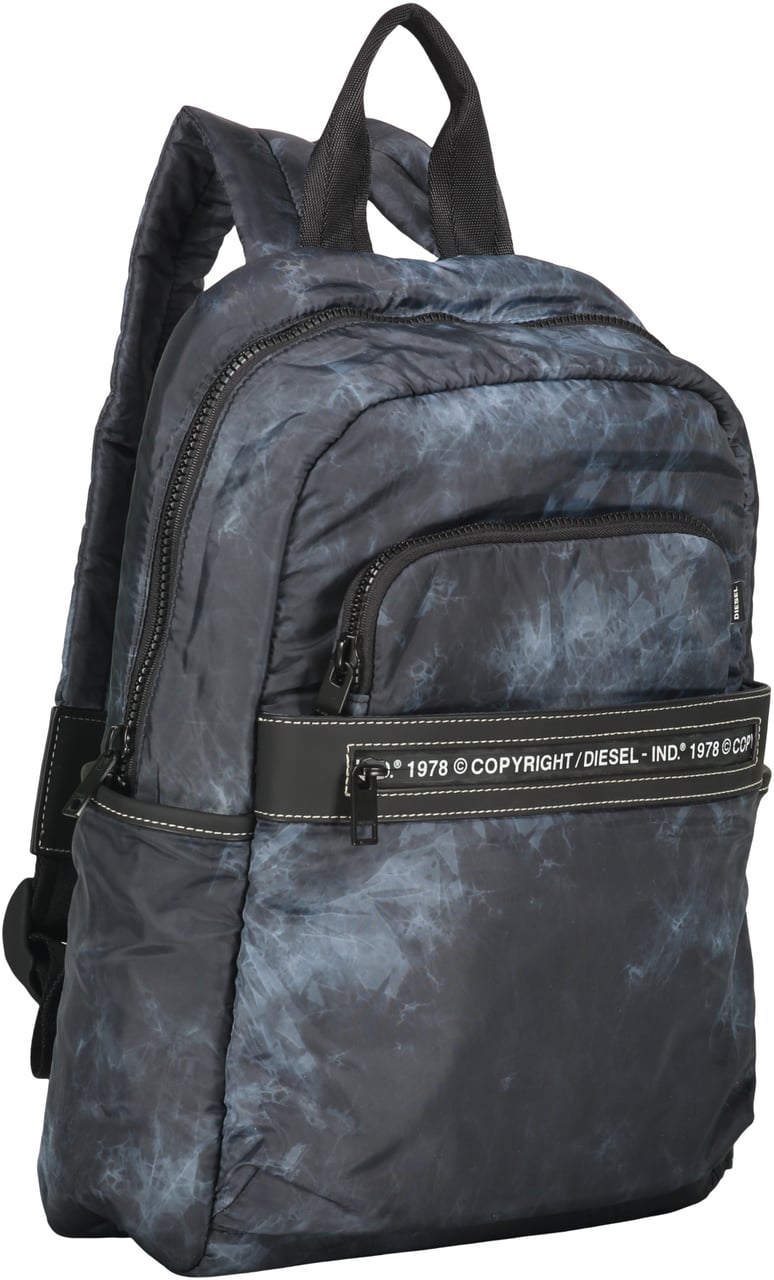 Diesel Modern backpack with adjustable straps and pockets Blauw