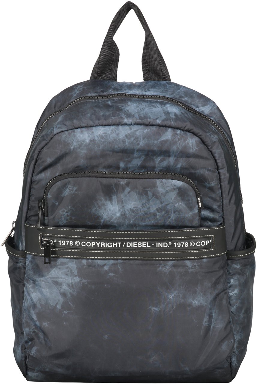 Diesel Modern backpack with adjustable straps and pockets Blauw
