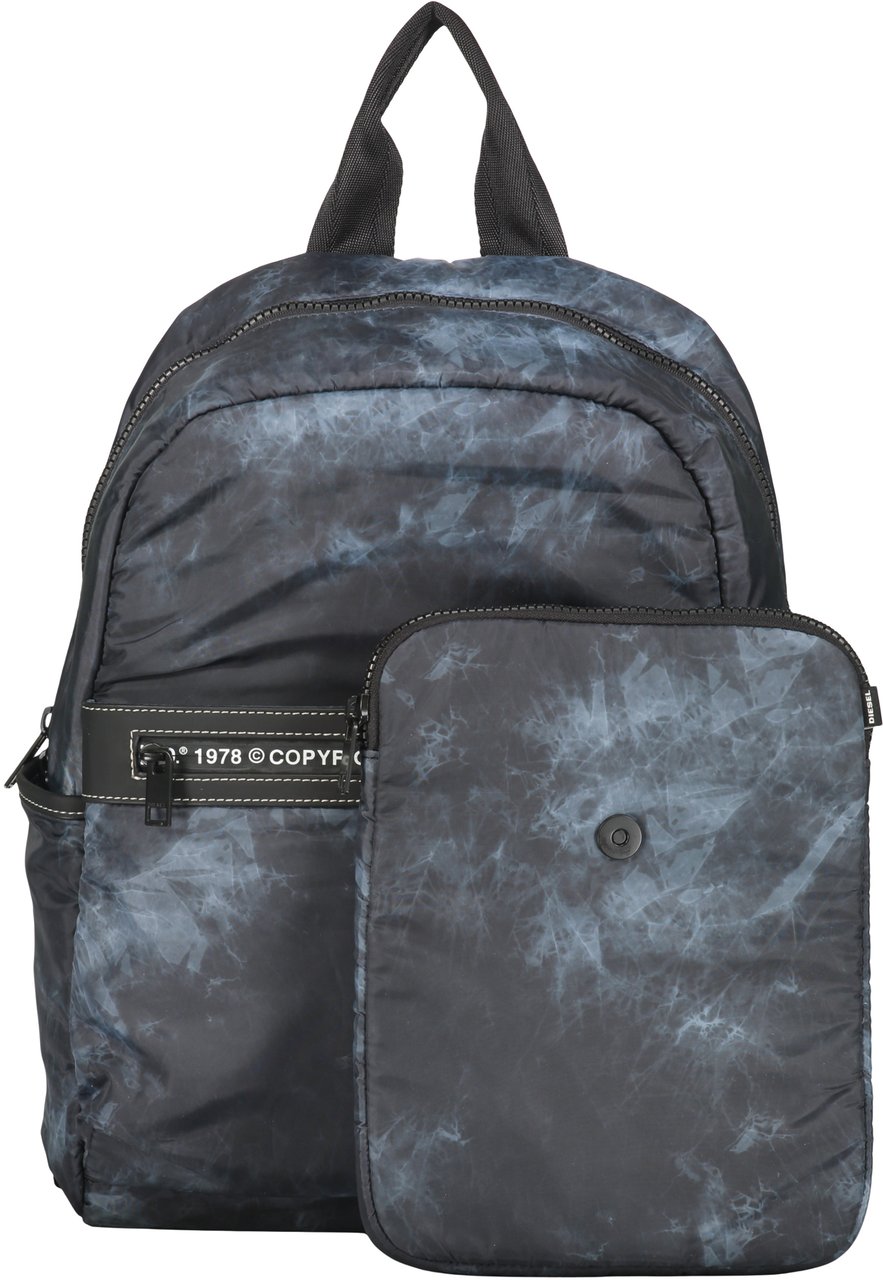 Diesel Modern backpack with adjustable straps and pockets Blauw