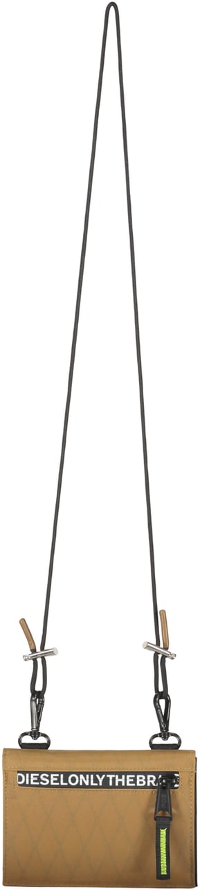 Diesel Nylon wallet with shoulder strap Bruin