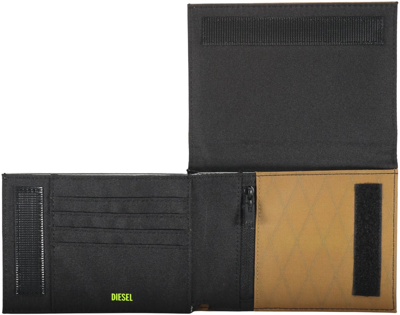 Diesel Nylon wallet with shoulder strap Bruin