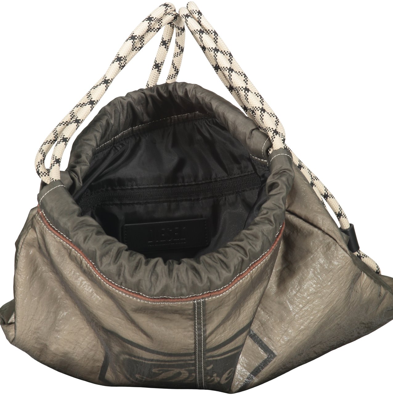 Diesel Sack backpack with logo Groen