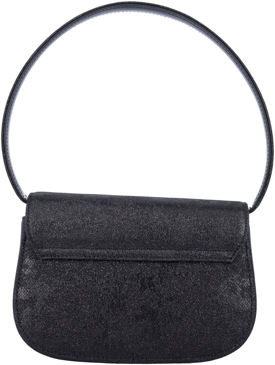 Diesel 1-dr lurex shoulder bag Zwart