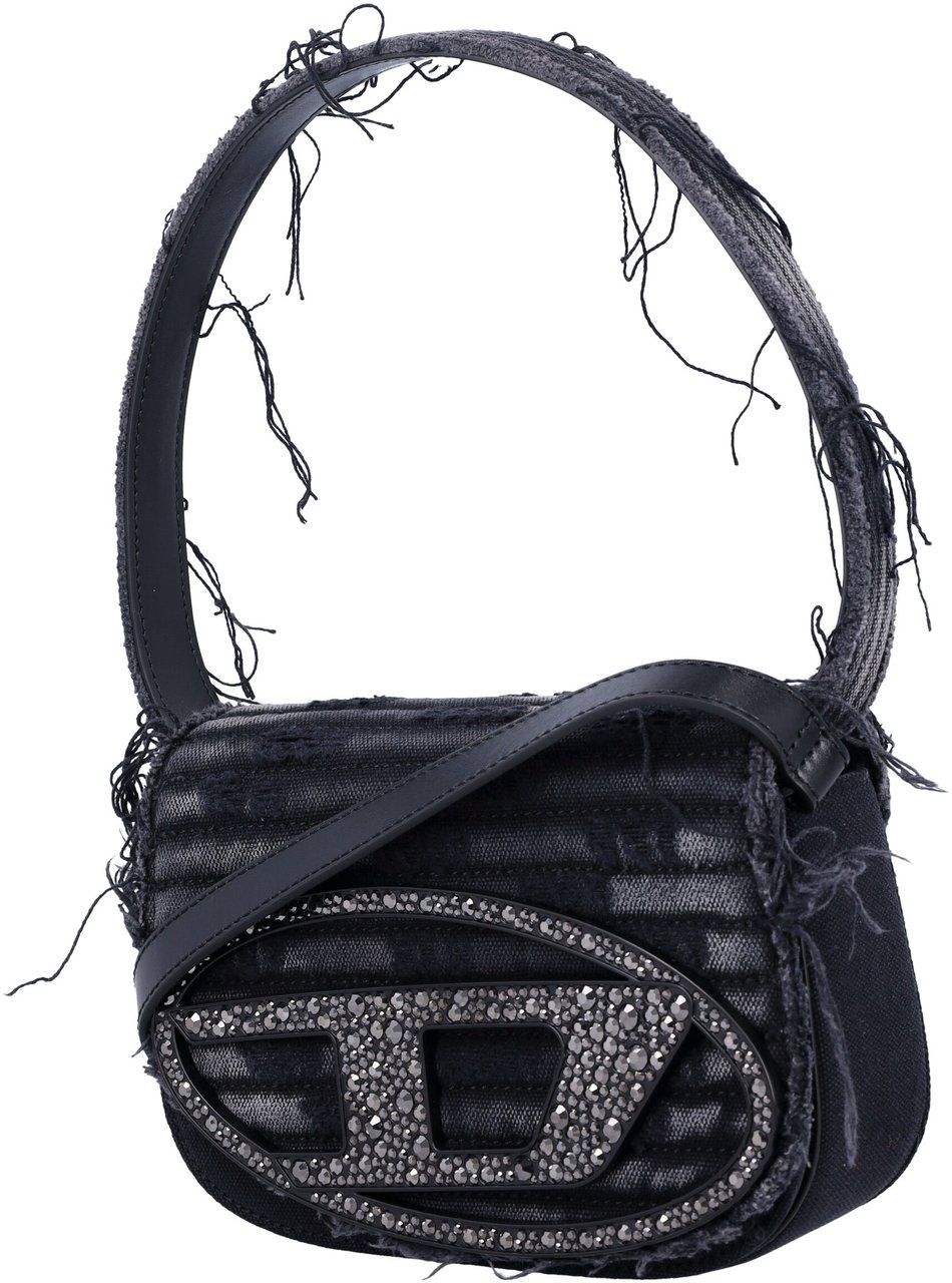 Diesel 1 Dr Denim Crystal Nero Zwart