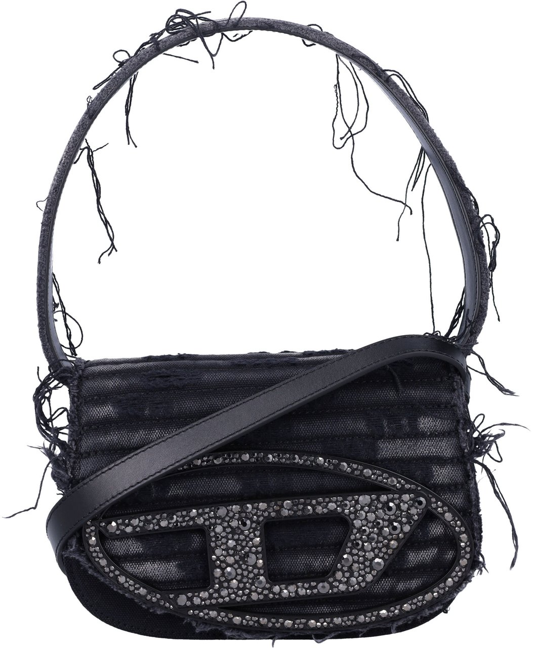 Diesel 1 Dr Denim Crystal Nero Zwart