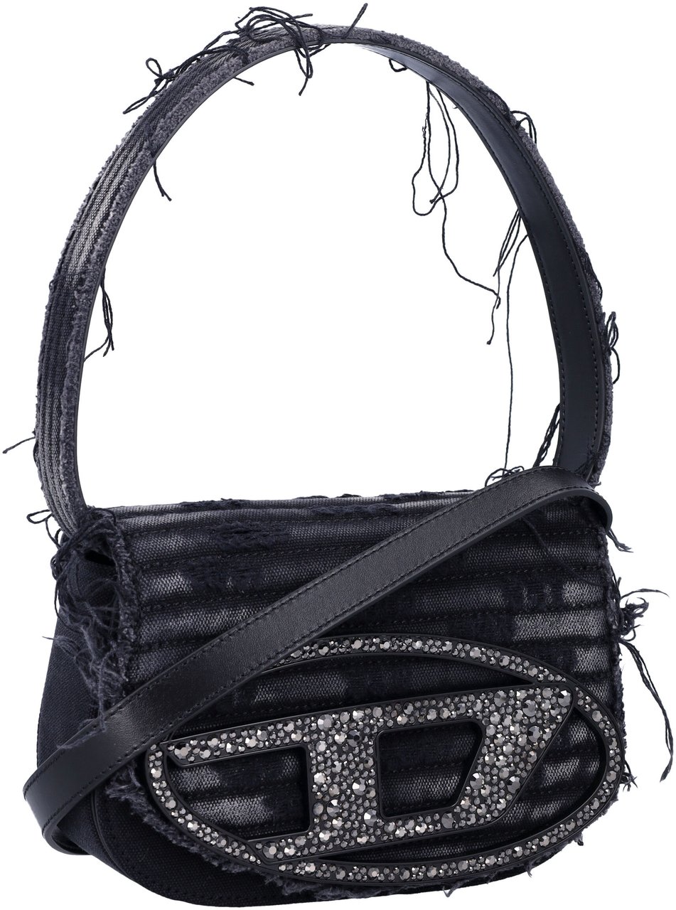 Diesel 1 Dr Denim Crystal Nero Zwart