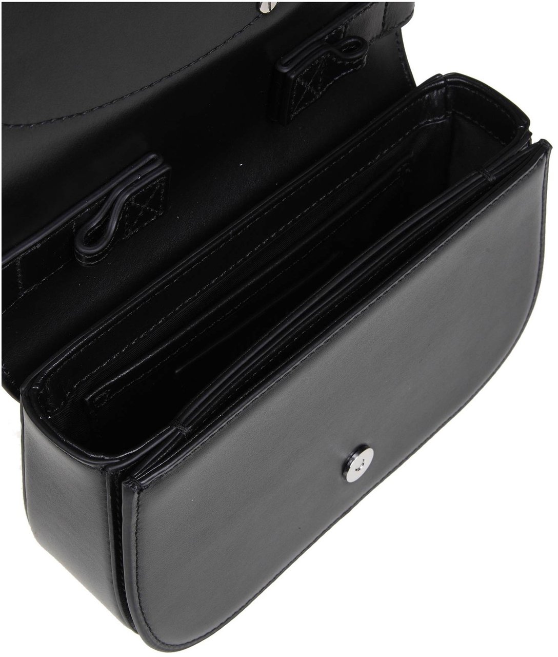 Diesel Diesel 1dr shoulder bag in black leather Zwart