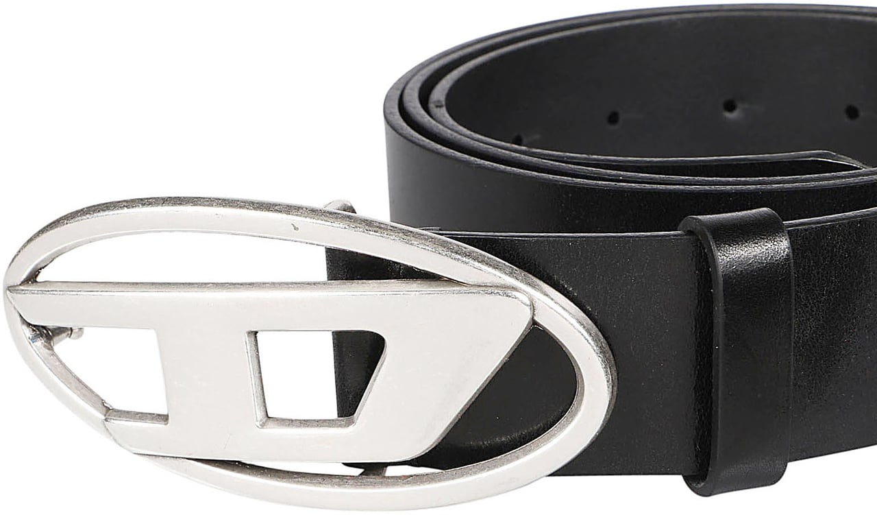 Diesel Oval D Logo B-1dr Belt Black Zwart