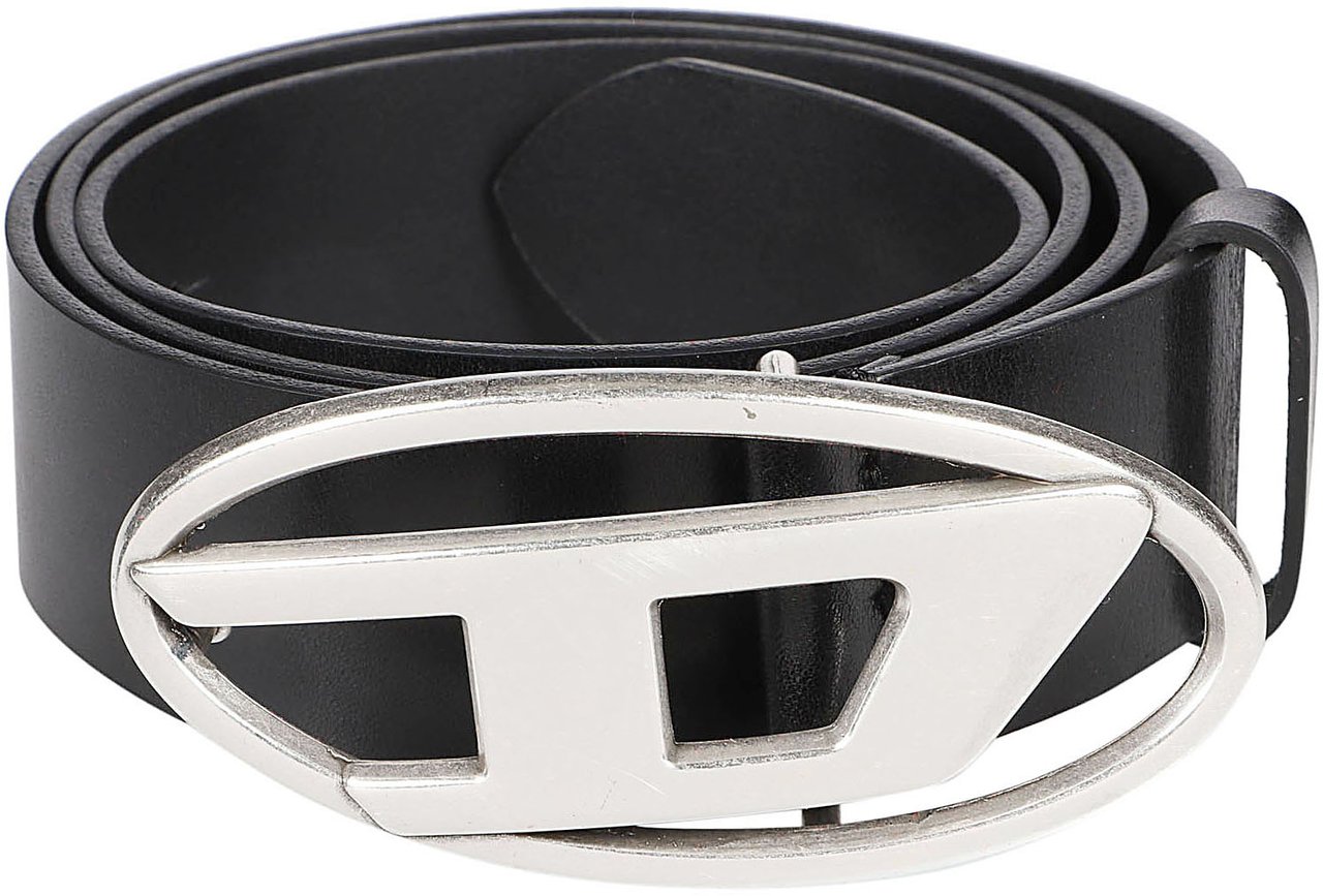 Diesel Oval D Logo B-1dr Belt Black Zwart