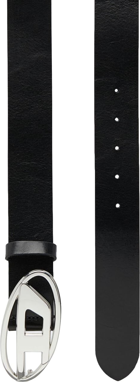 Diesel Heren Oval D Logo B-1Dr Belt Zwart Zwart