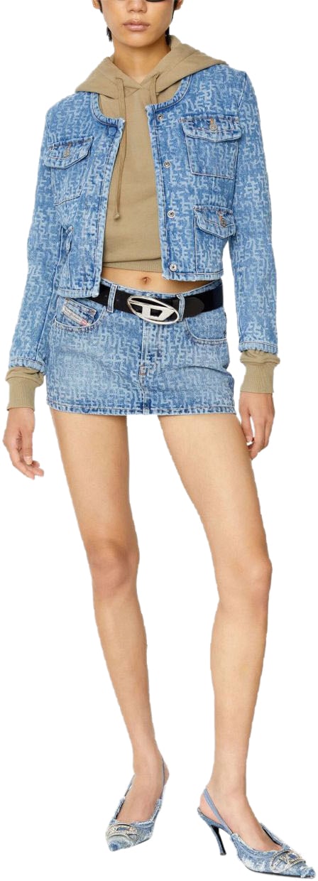 Diesel Heren Oval D Logo B-1Dr W Belt Zwart