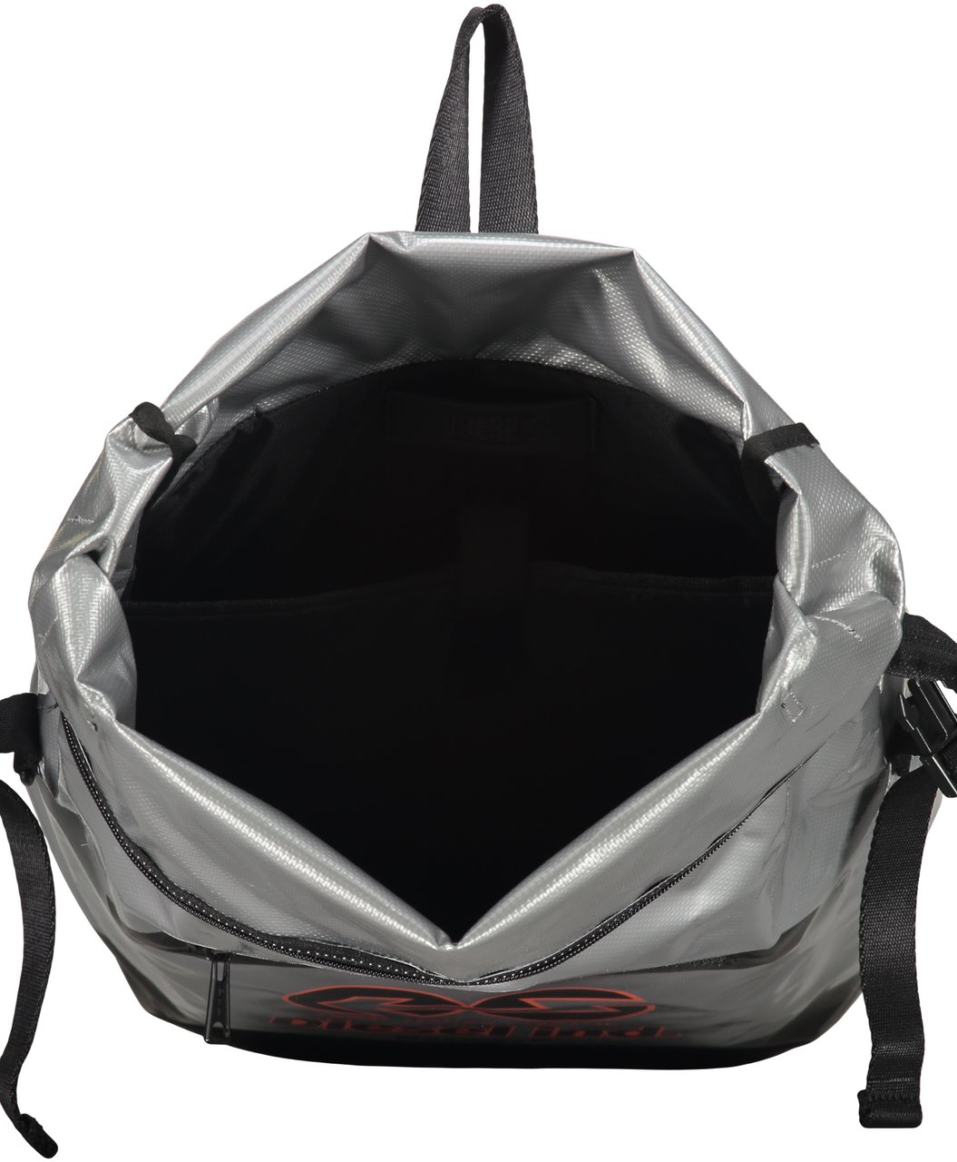 Diesel Backpack with logo Zilver