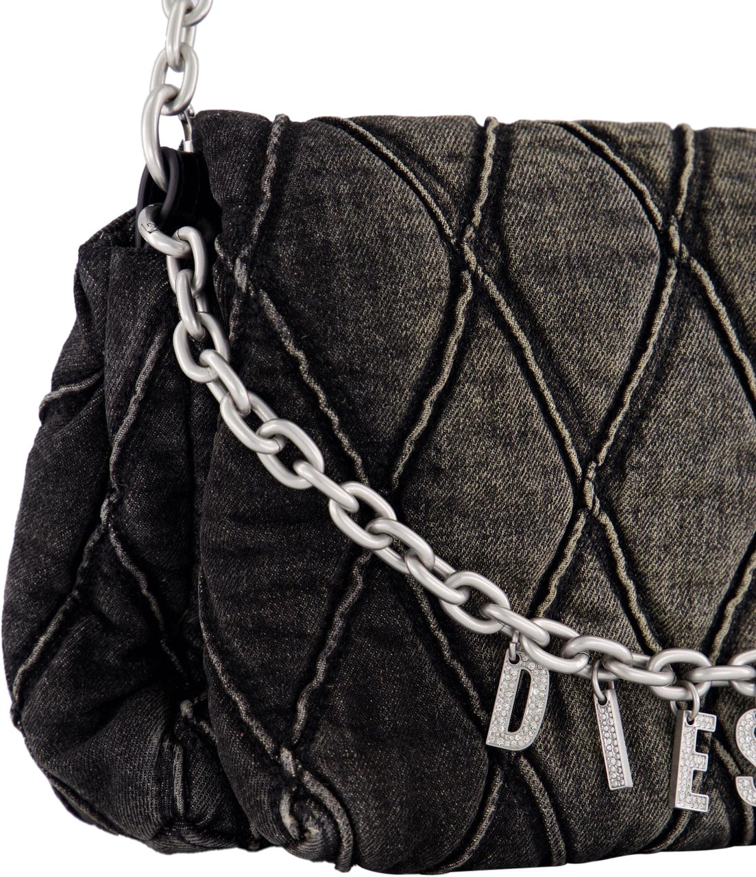 Diesel Dames Charm-D Tas M Zwart Zwart