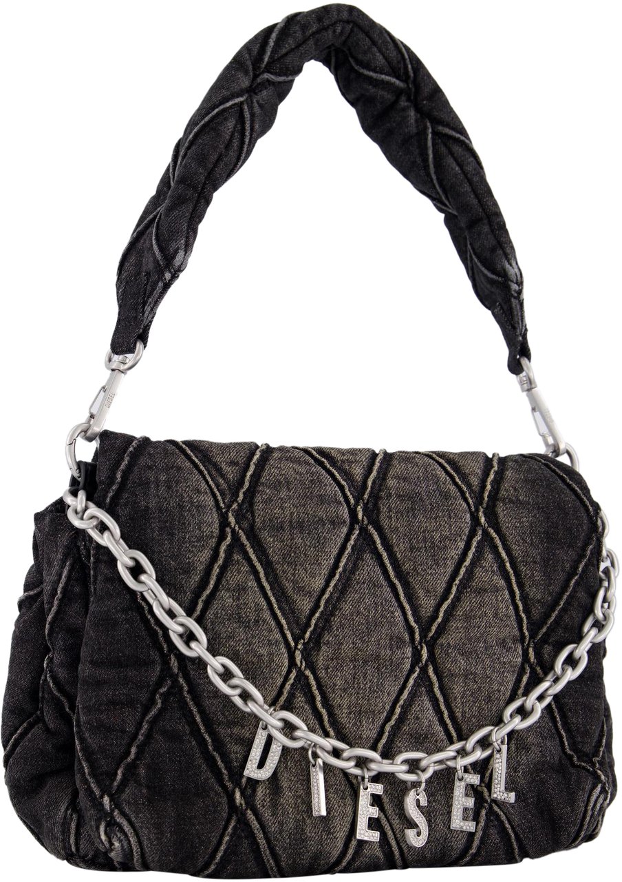 Diesel Dames Charm-D Tas M Zwart Zwart