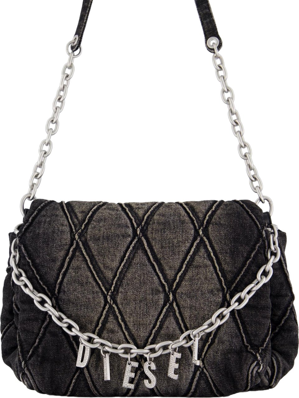 Diesel Dames Charm-D Tas M Zwart Zwart