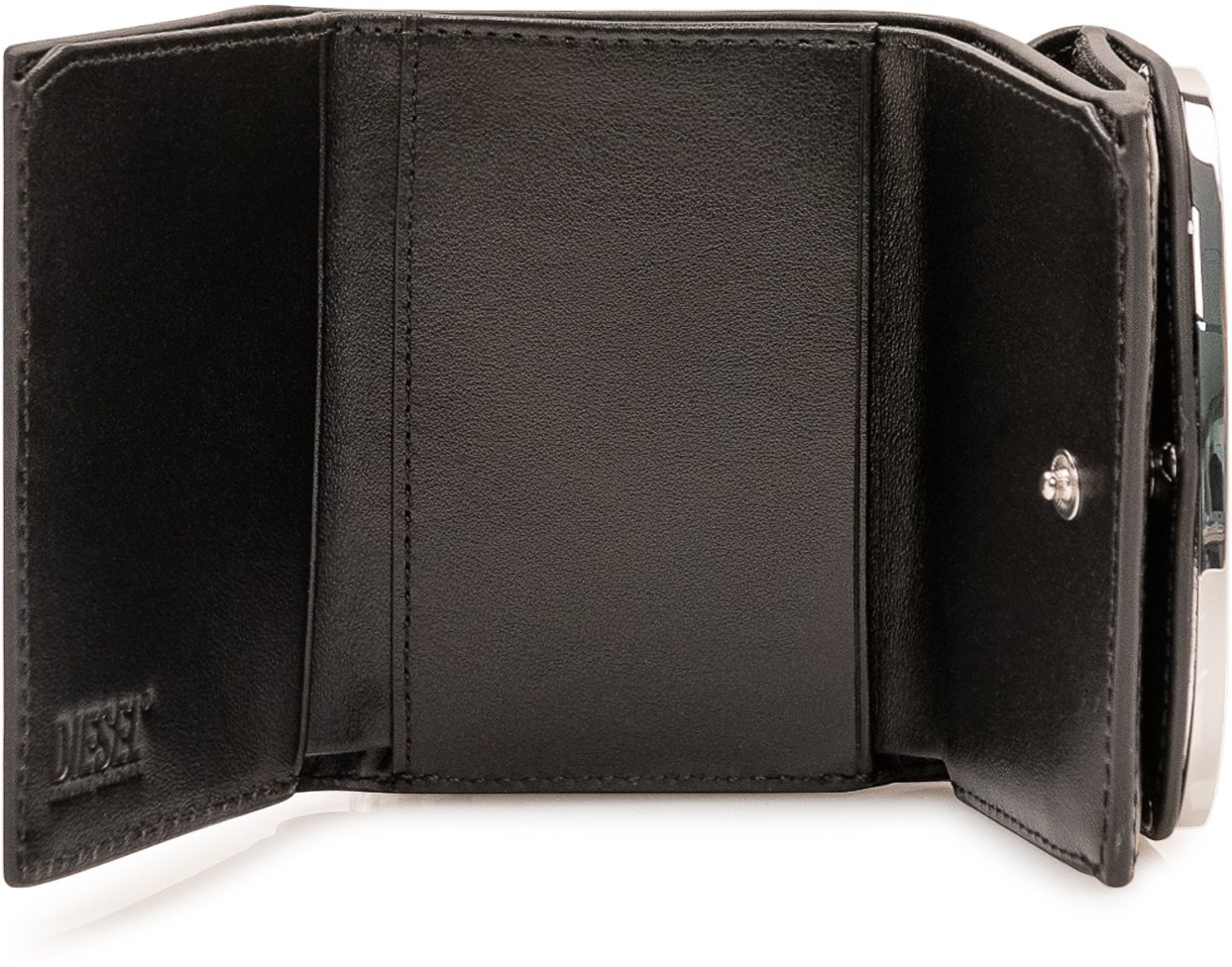 Diesel 1DR Portafoglio Trifold Zwart