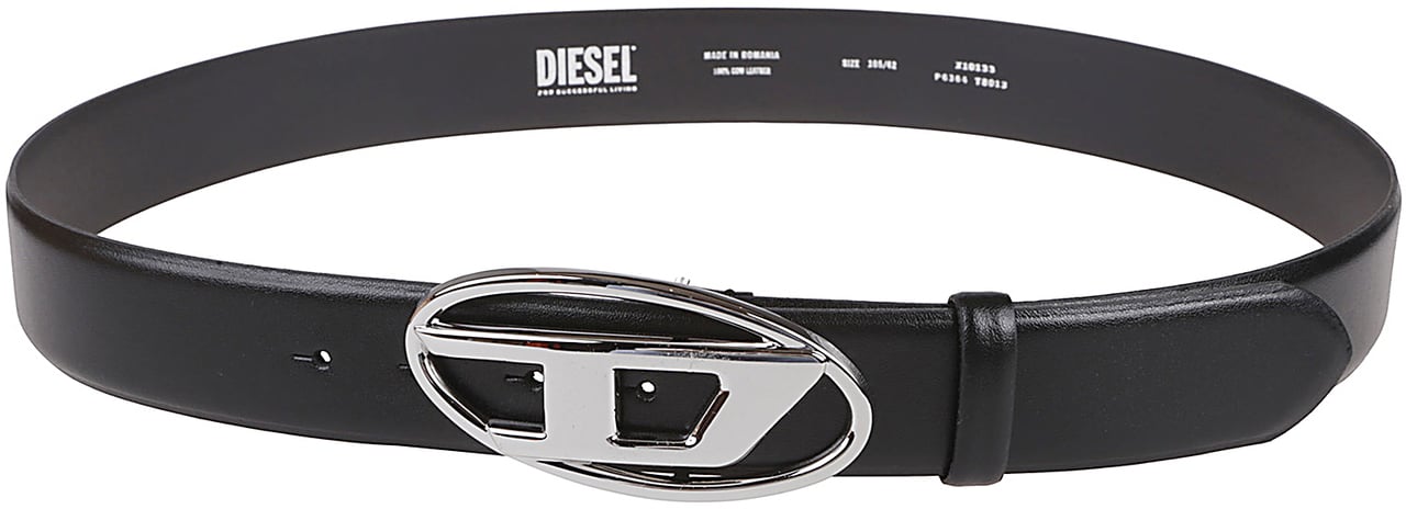 Diesel Oval D Logo B-1dr Belt Black Zwart