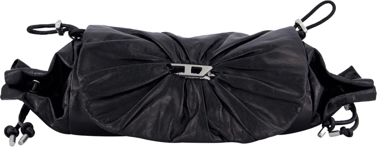 Diesel Dames Scrunch D Shoulder Zwart Zwart