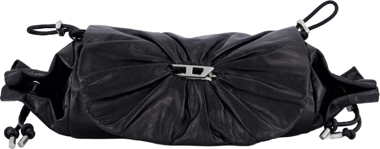 Diesel Dames Scrunch D Shoulder Zwart Zwart