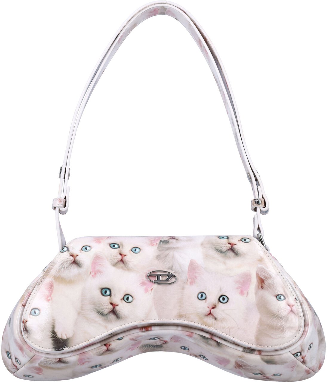 Diesel Play Crossbody Cat Print Whitecat Print Wit