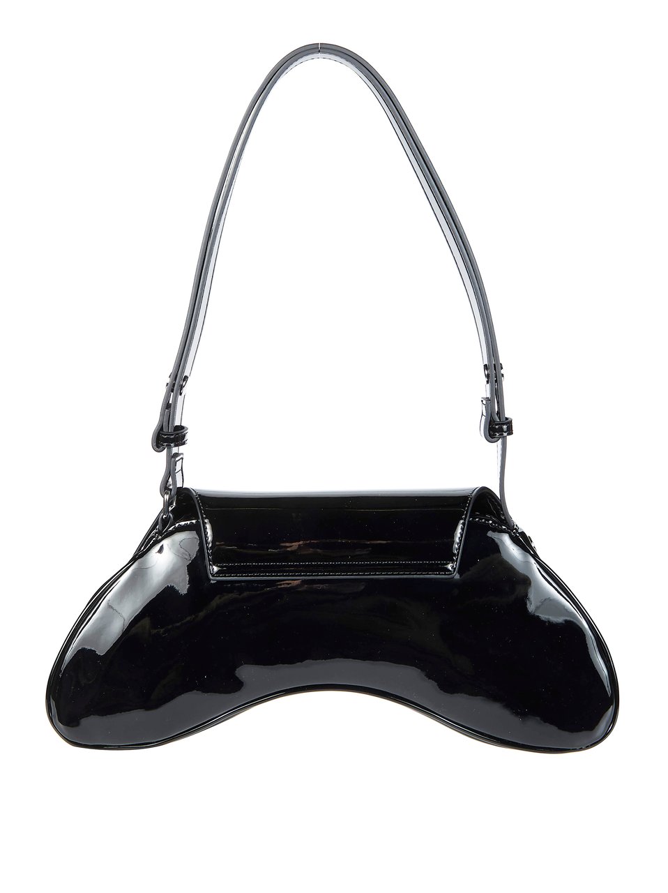Diesel Black Play Crossbody Curved Silhouette Crossbody Zwart