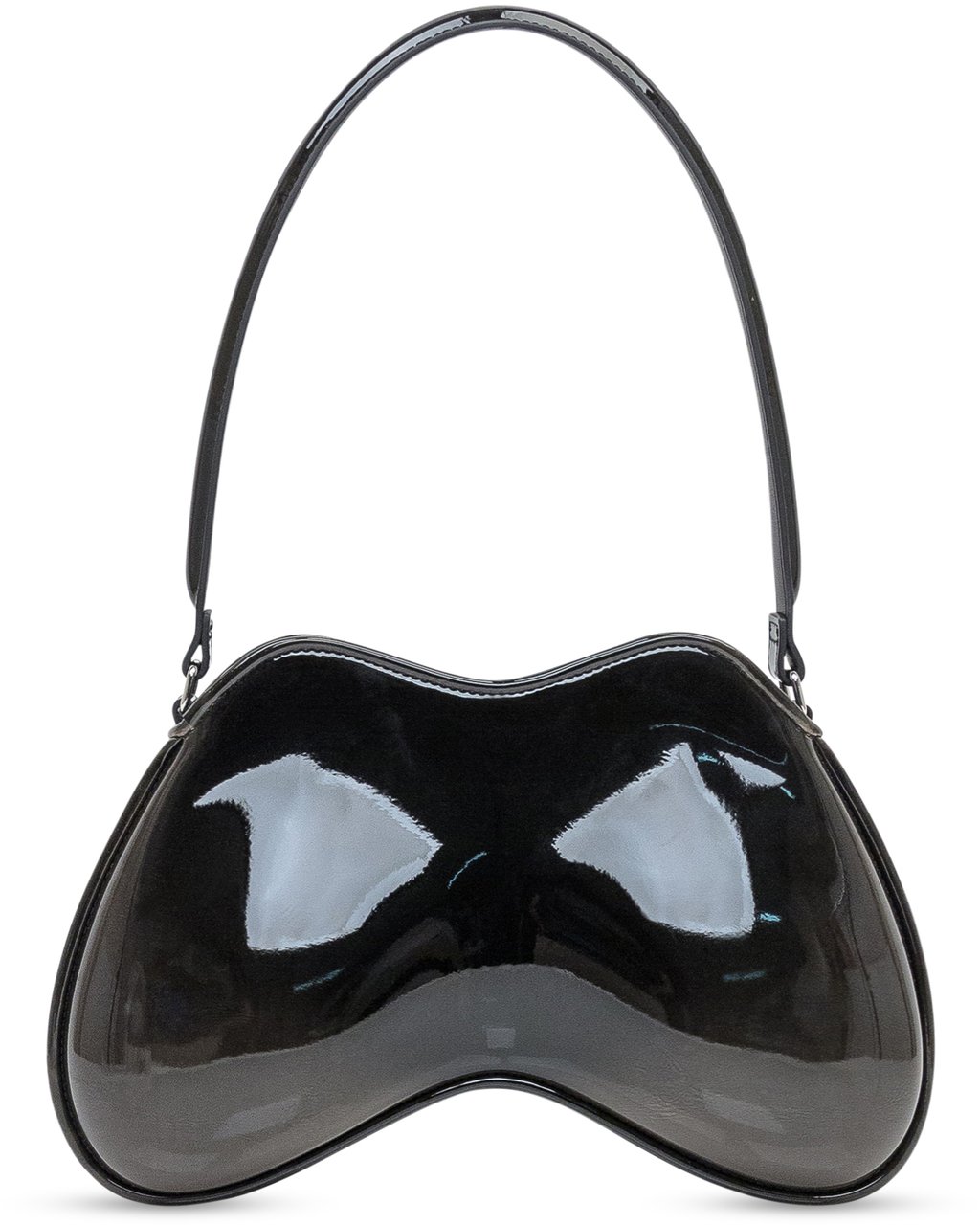 Diesel Diesel Borsa Double-D in Vernice Nera Zwart