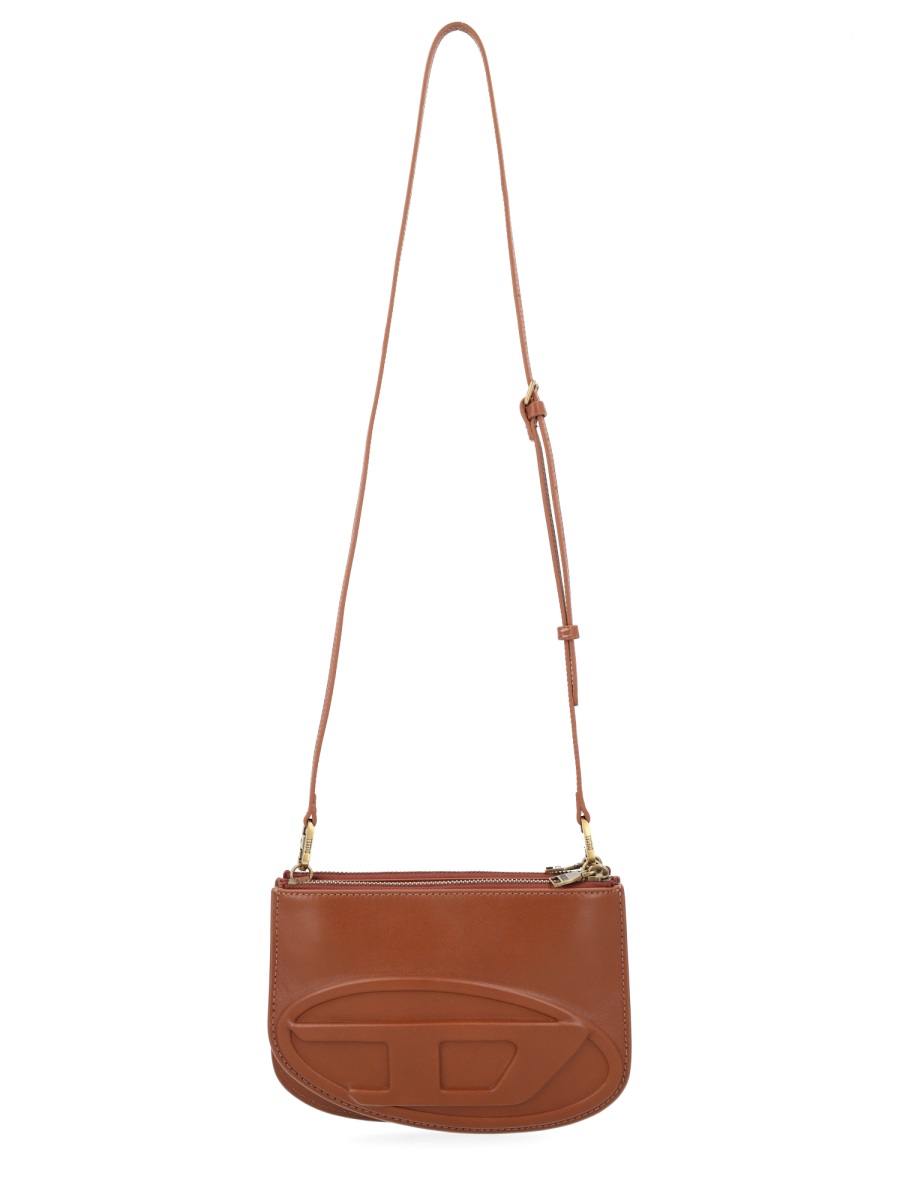 Diesel 1dr Twin Smooth Rectangular Shoulder Bag Bruin