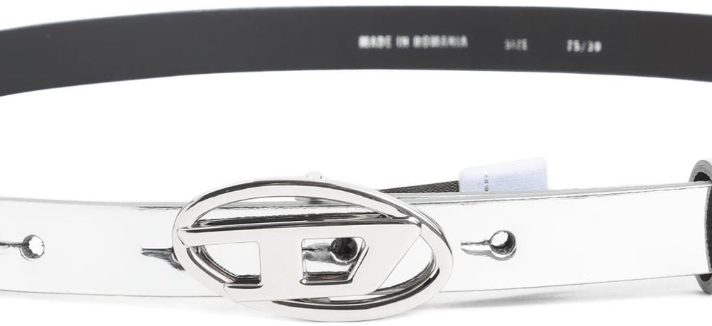 Diesel Belts Silver Zilver