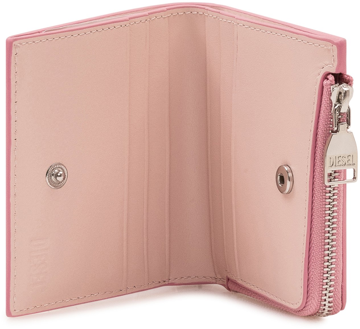 Diesel Play Portafoglio Bifold con Zip Roze