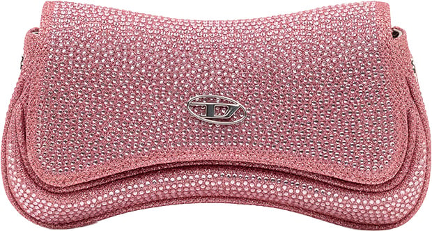 Diesel Borsa Play Crossbody con Patta Roze